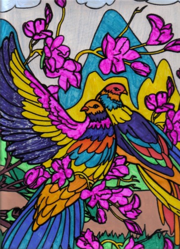 orochimaru wallpaper_07. LOVEBIRDS PRINT